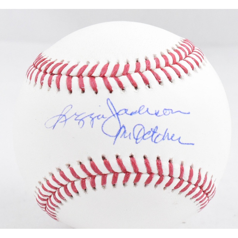 Reggie Jackson Autographed Rawlings OML Baseball Mr. October- Beckett W Hologram