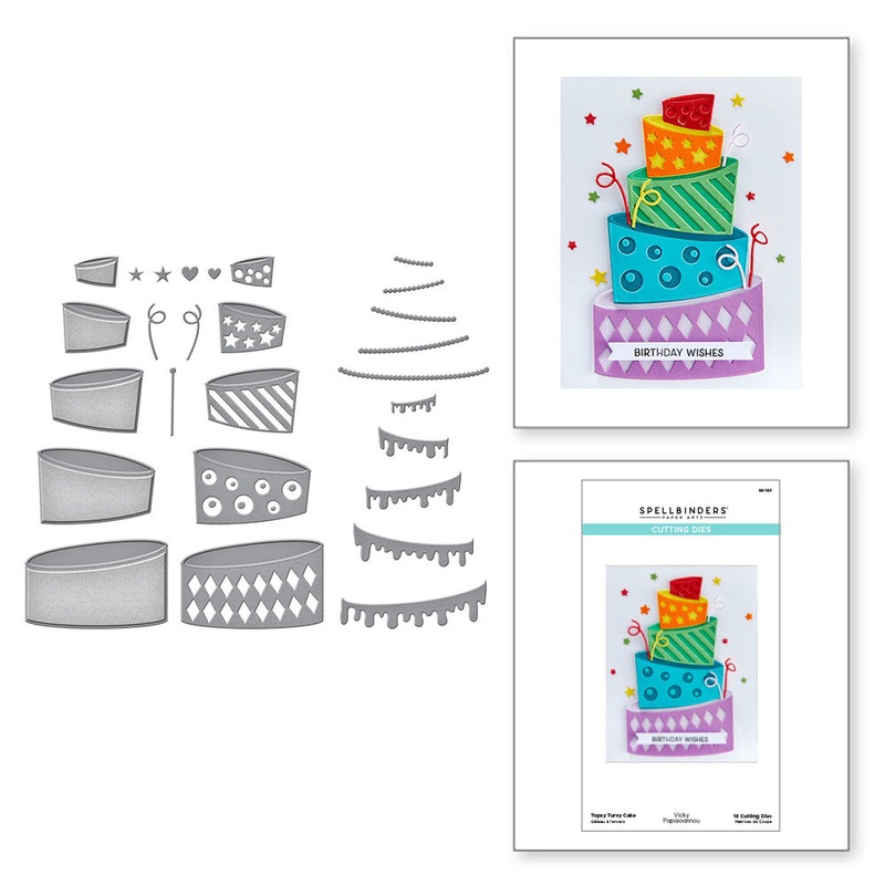 Spellbinders Die, Birthday Celebrations – Topsy Turvy Cake