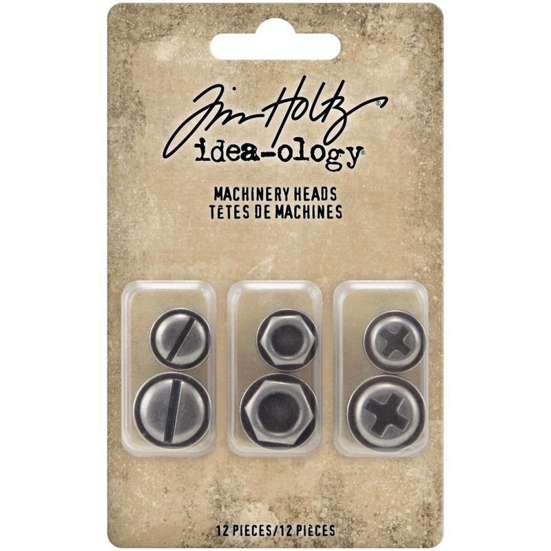 Tim Holtz Idea-Ology – Metal Adornments 6/Pkg Machinery Heads