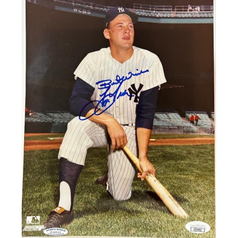 Tom Tresh Autographed New York Yankees 8×10 Photo JSA COA
