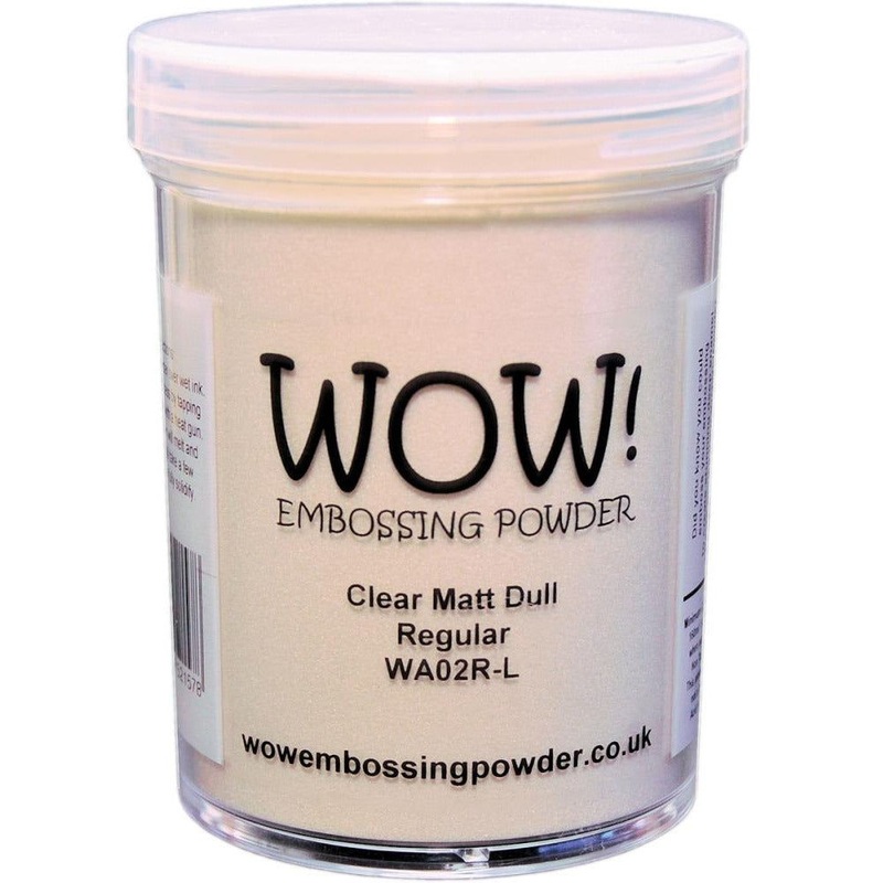 WOW! Embossing Powder Large Jar – Clear Matt Dull Regular