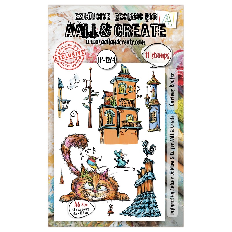 #1274 – A6 Stamp Set – Curious Roofer