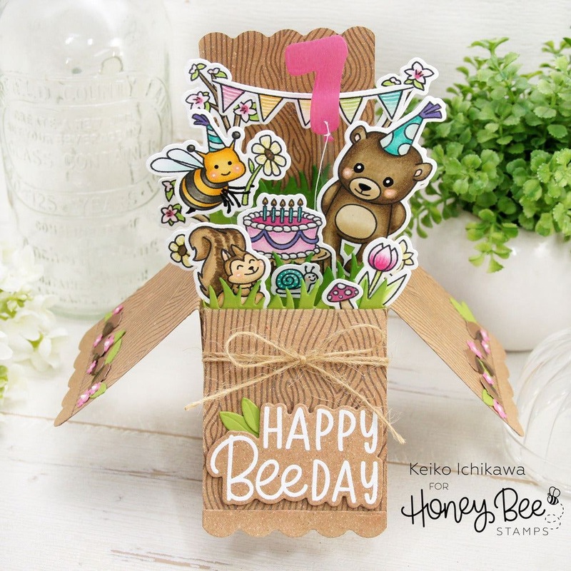 A2 Surprise Box Card Base – Honey Cuts