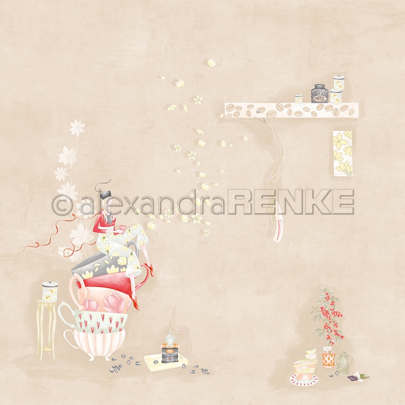 Alexandra Renke 12×12 Design Paper Lisas Figurines Coffee Time 200g – 1 pc