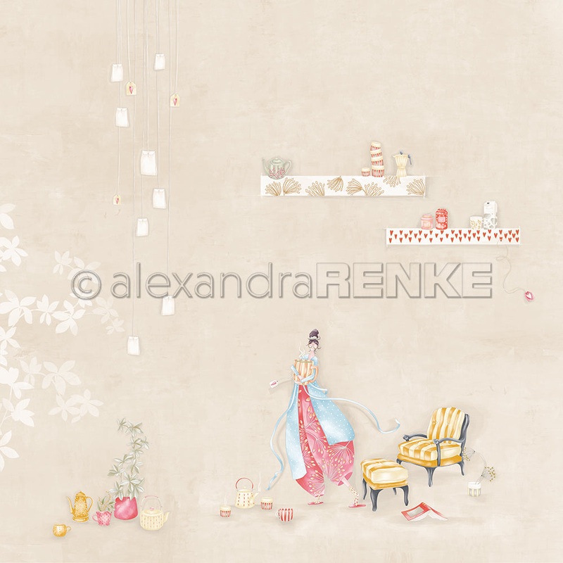 Alexandra Renke 12×12 Design Paper Lisas Figurines Tea Time Out 200g – 1 pc