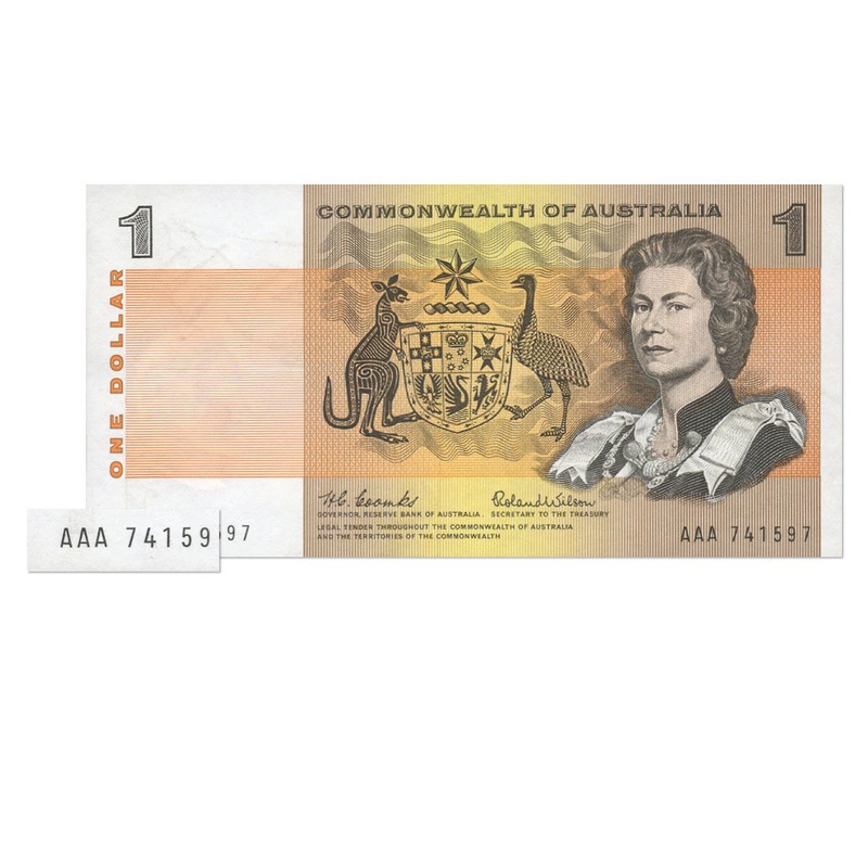 Australia 1966 $1 R71 Coombs/Wilson AAA 1st Prefix Uncirculated Banknote