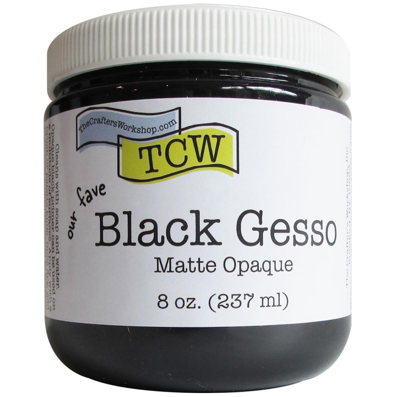 Crafter’s Workshop Gesso 8oz Black