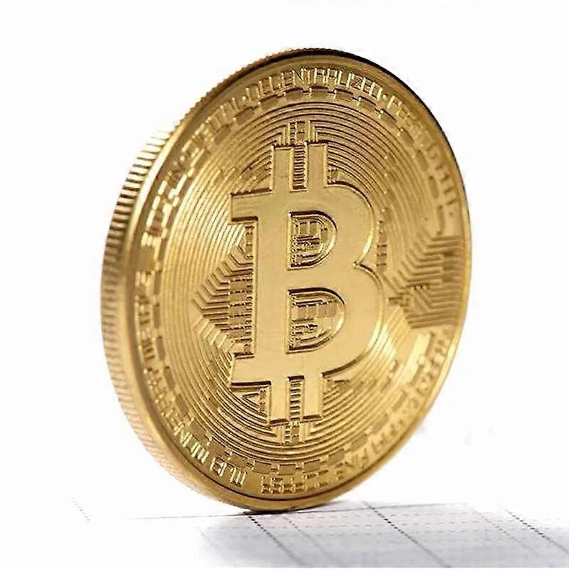 Creative Souvenir Gold Plated Bitcoin Coin Collectible Great Gift Bit Coin Art Collection Gold Commemorative Coin