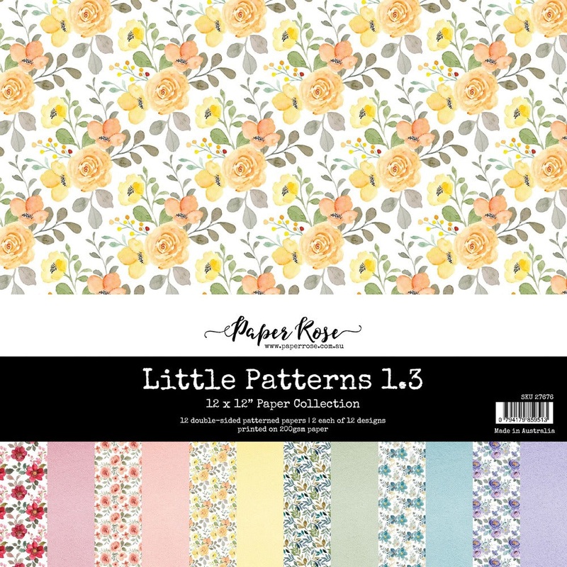 Paper Rose 12X12 Paper Collection, Little Patterns 1.3