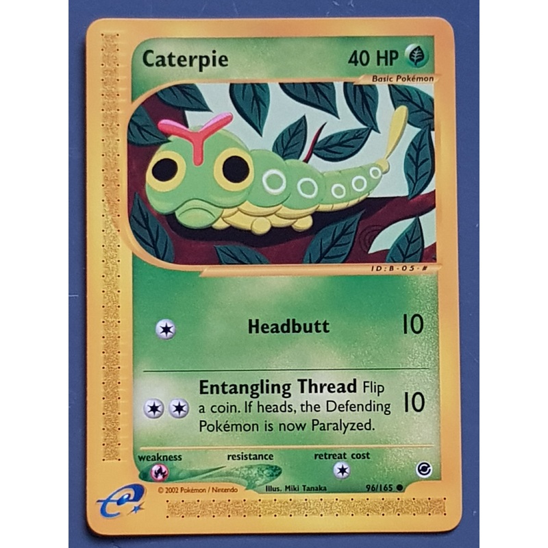 Pokemon Expedition Caterpie #96/165 Trading Card