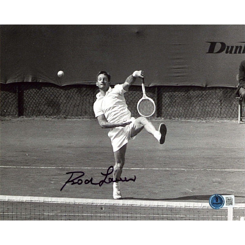 Rod Laver Authentic Signed 8×10 Black & White Horizontal Photo BAS #BM01733