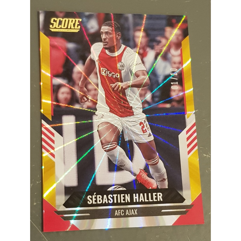 2021-22 Panini Score FIFA Sbastien Haller #144 Gold Laser Parallel /10 Trading Card