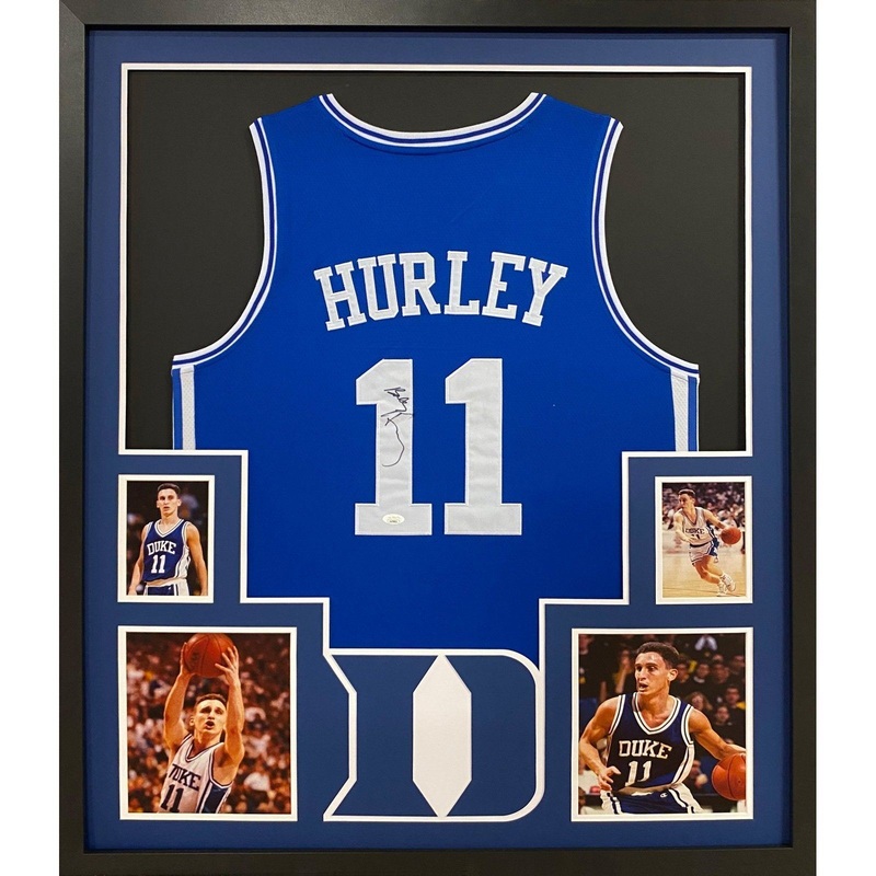 Bobby Hurley Autographed Signed Framed Duke Blue Devils Jersey JSA