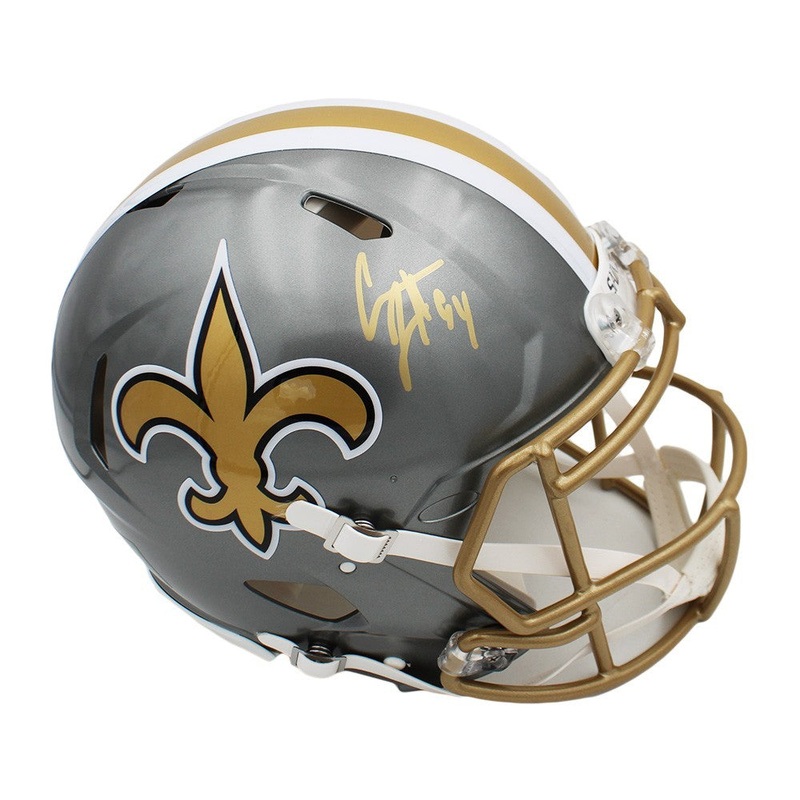 Cam Jordan Signed New Orleans Saints Speed Authentic Flash NFL Helmet