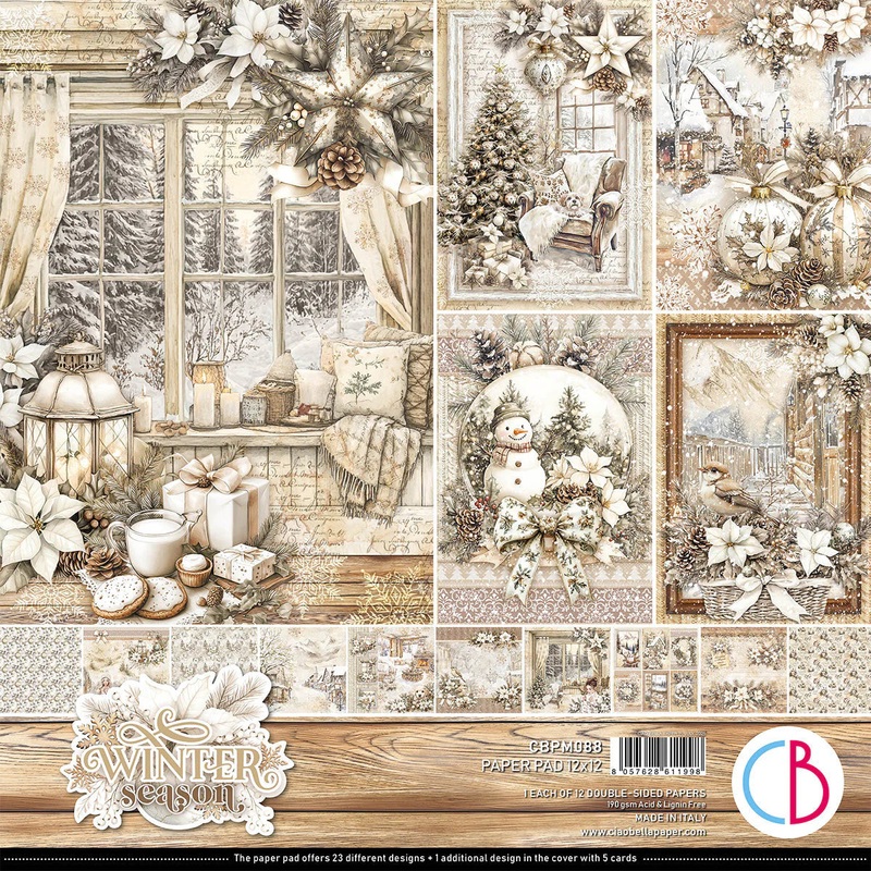 Ciao Bella – Winter Season Paper Pad 12×12 12/Pkg