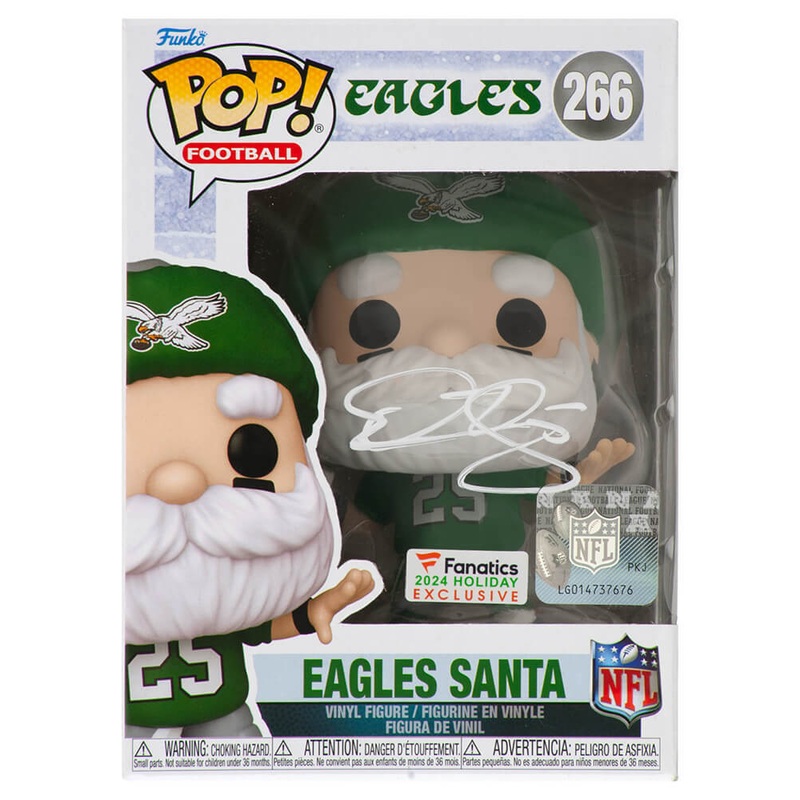 Donovan McNabb Signed Eagles SANTA Funko Pop Doll #266 – (SCHWARTZ SPORTS COA)