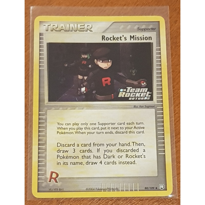 Pokemon Team Rocket Returns Rocket’s Mission #88/109 Holo Trading Card