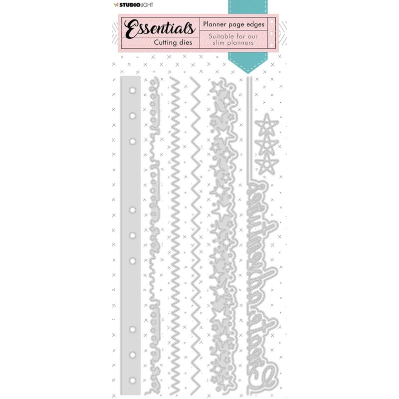 S30 Studio Light Cutting Die Edges Long Stars Planner Essentials 125x235x1mm 1 PC nr.109