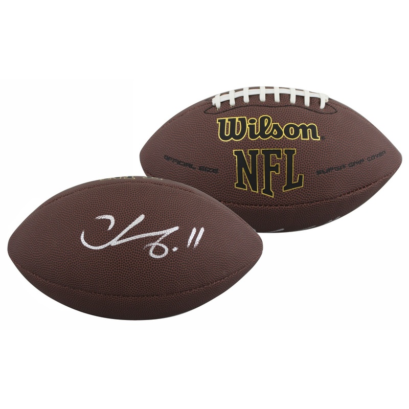 Steelers Chase Claypool Signed Wilson Super Grip Football BAS Witnessed #WP82611