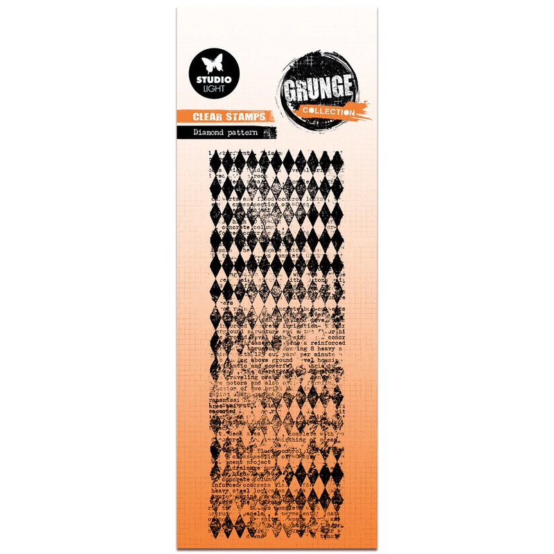 Studio Light Grunge Clear Stamp – Diamond Pattern – Nr.825