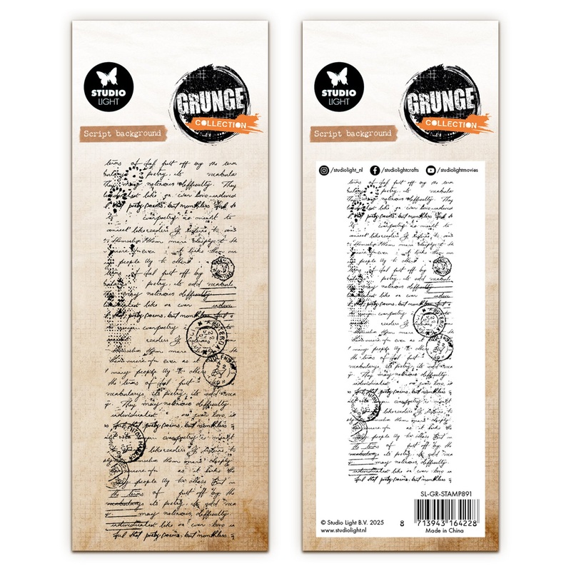 Studio Light Grunge – Clear Stamp Script Background