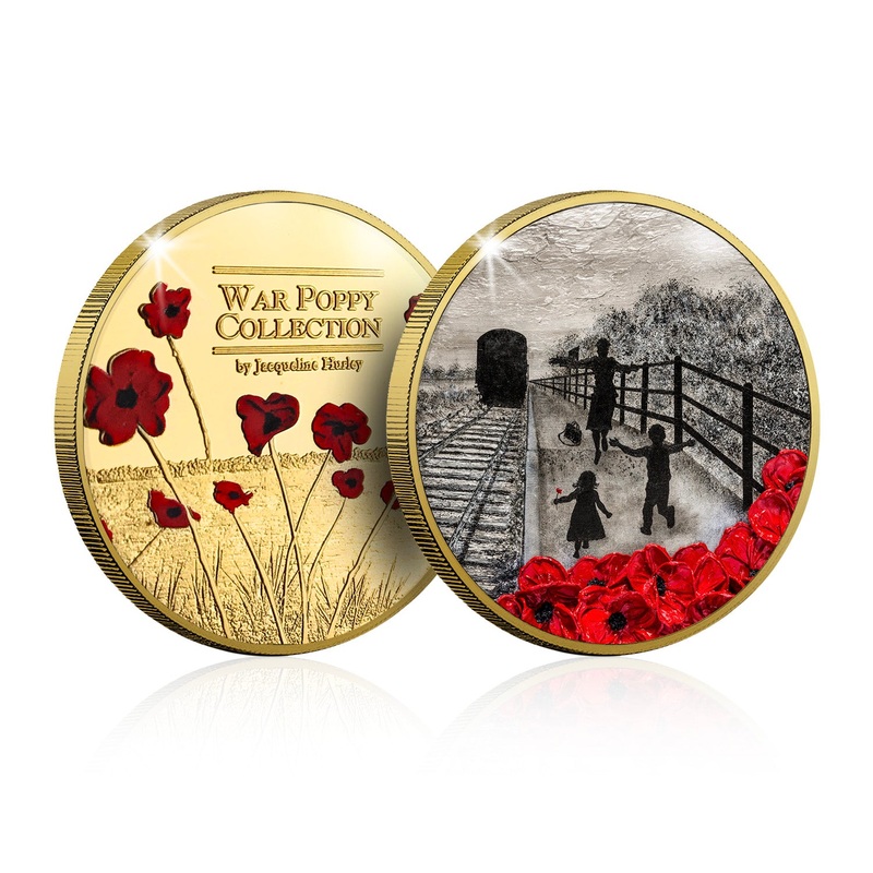 The Jacqueline Hurley War Poppy ‘Mummy’s Home’ Gold-plated Prooflike Commemorative