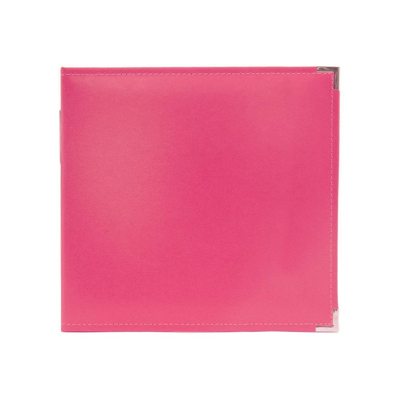 We R Classic Leather D-Ring Album 12X12 Strawberry