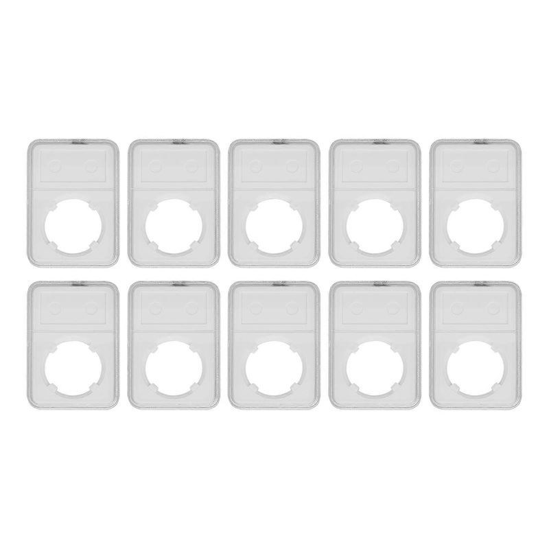 10PCS Coin Holder Transparent Design Wear Resistant Environmental Coin Protective Box for Coin Collection