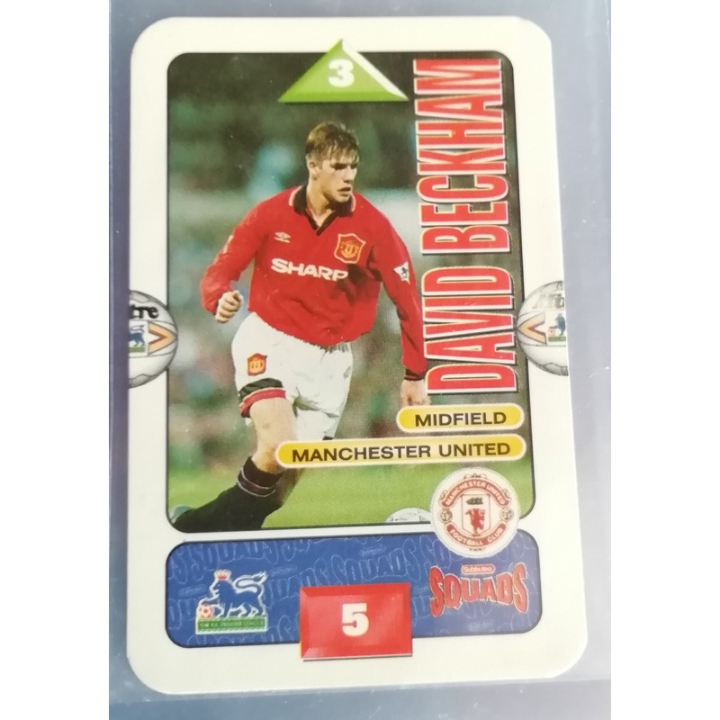 1996 Subbuteo Squads David Beckham Rookie Trading Card