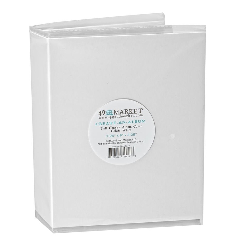 49 And Market Create-An-Album Tall Chunky Album Cover White