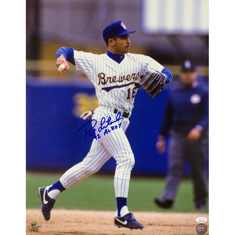 Brewers Infielder PAT LISTACH Signed 16×20 Photo AUTO #2 w/ 92 AL ROY – JSA