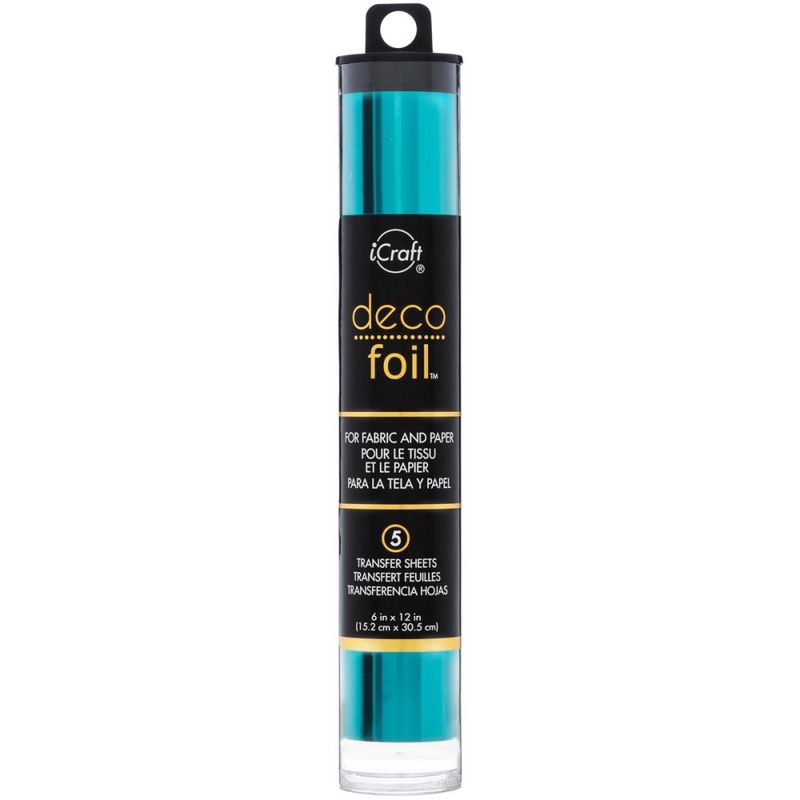 Deco Foil Transfer Sheets 6X12 5/Pkg Teal