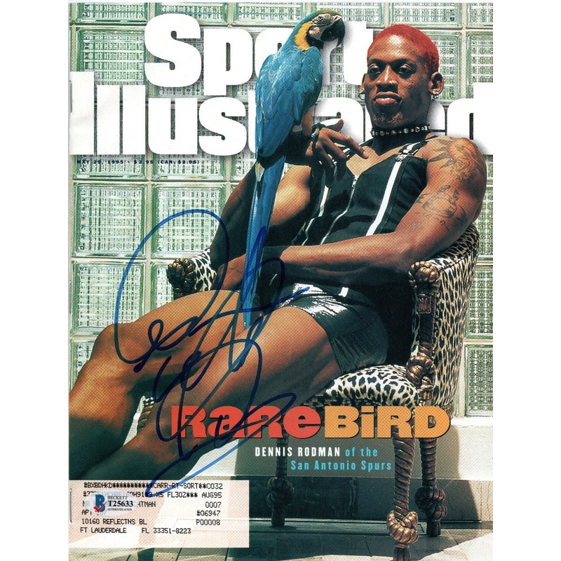 Dennis Rodman Autographed San Antonio Spurs Sports Illustrated 5/29/95 Beckett
