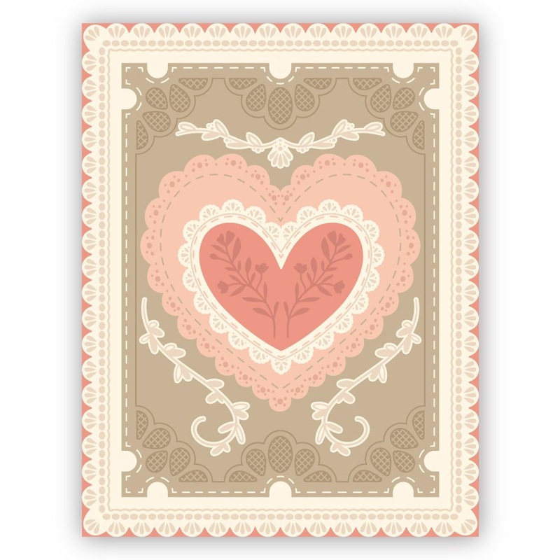 Lace Heart Layering Frames – Honey Cuts
