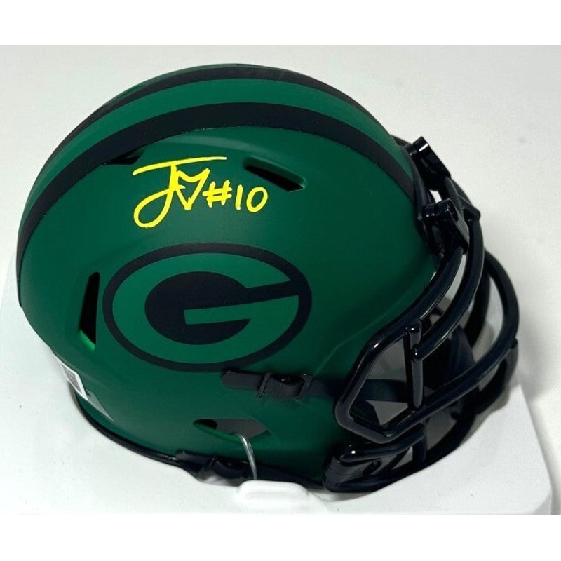 Packer Quarterback JORDAN LOVE Signed Riddell RAVE Speed Mini Helmet AUTO – BAS