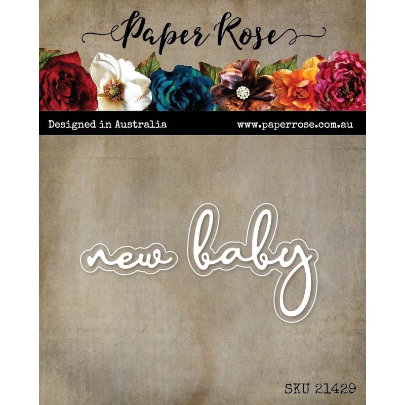 Paper Rose Die, New Baby Fine Script
