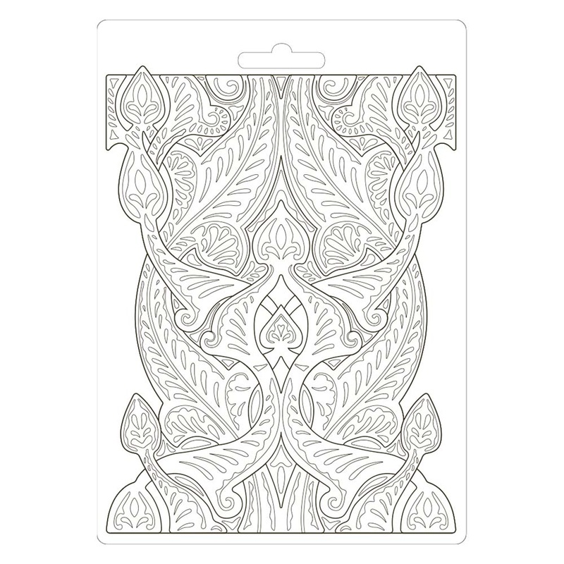 Stamperia Soft Mould A5 Romantic Horses Saddle Pattern