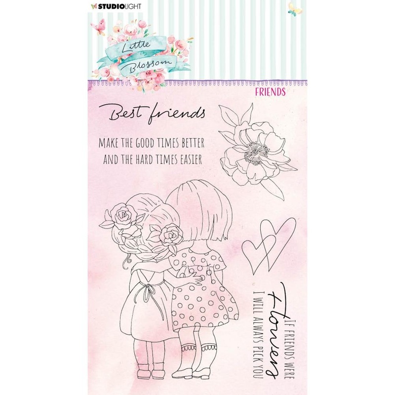 Studio Light Little Blossom Stamp Nr. 194, Friends