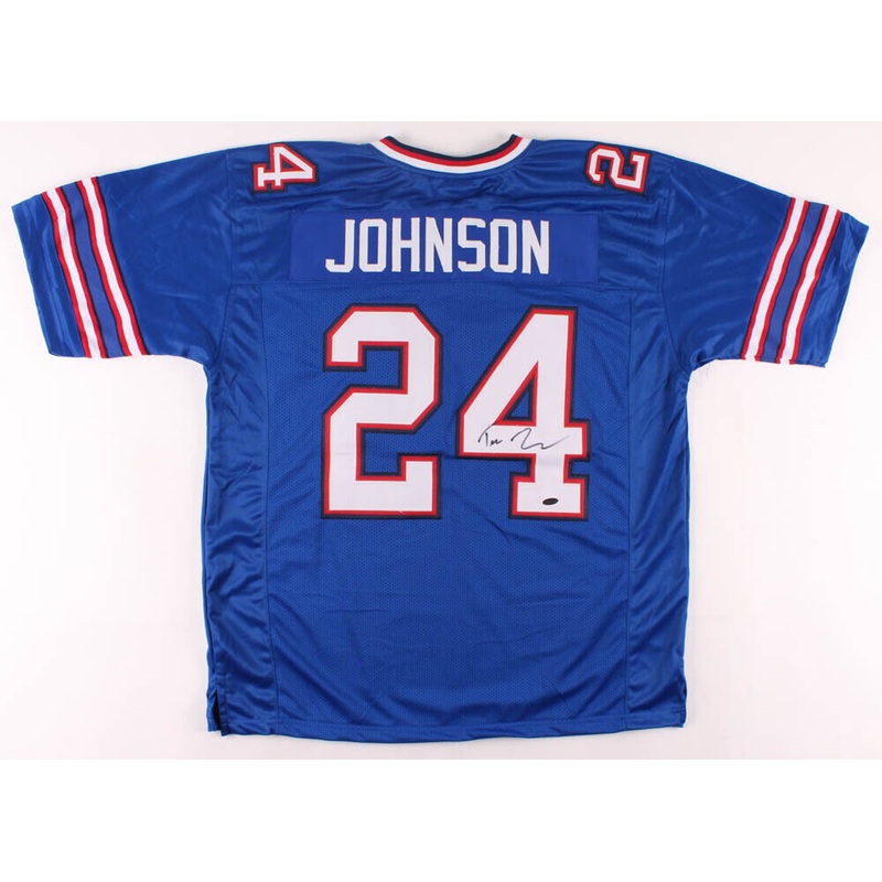 Taron Johnson Signed Buffalo Bills Jersey (Playball Ink) 2018 4th Round Pick C.B