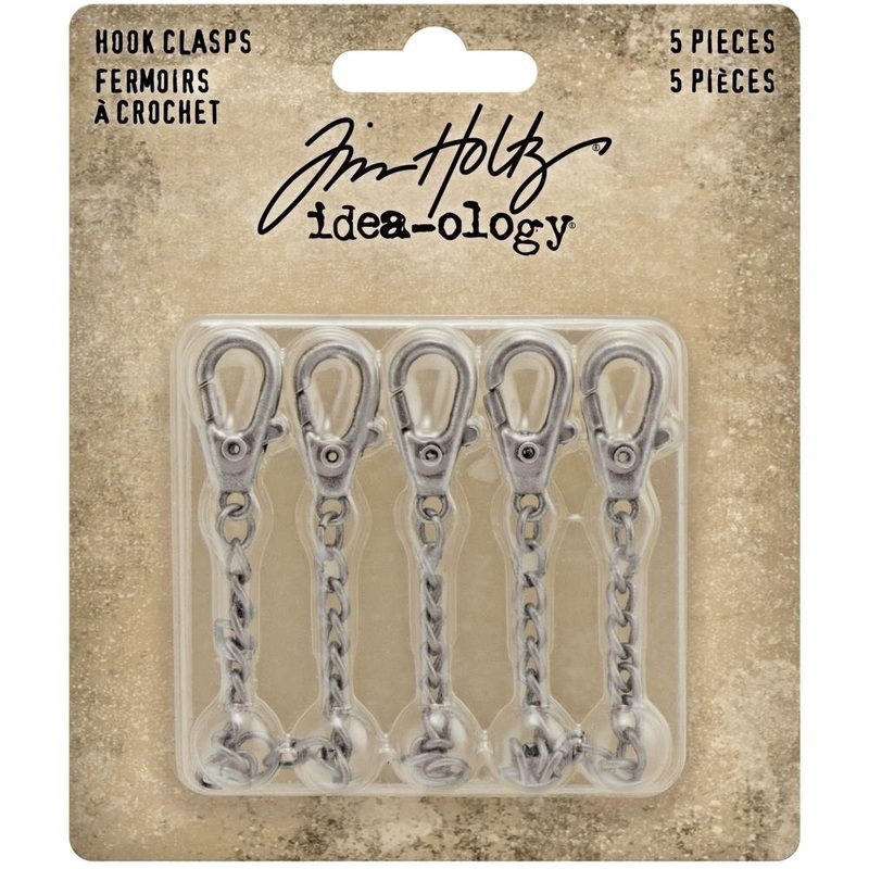 Tim Holtz Idea-Ology – Metal Hook Clasps 5/Pkg