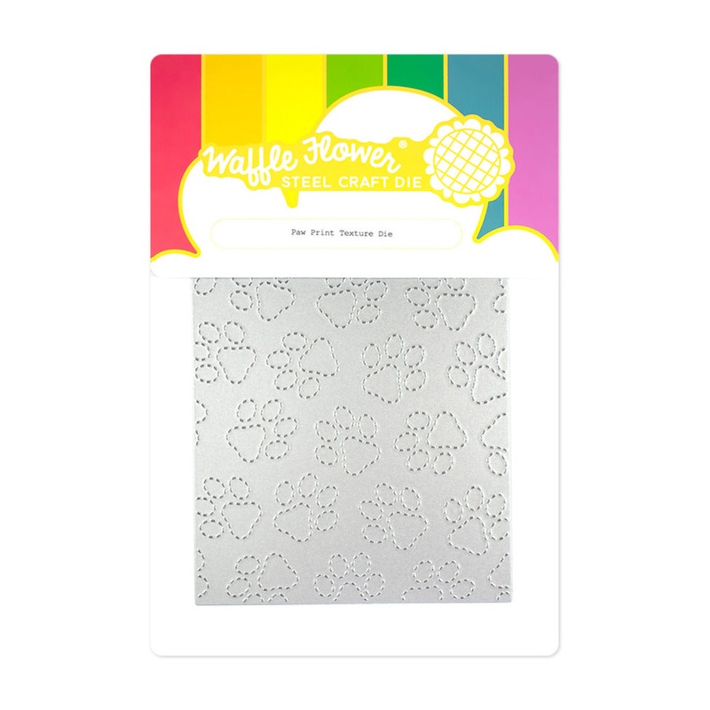 Waffle Flower Die, Paw Print Texture