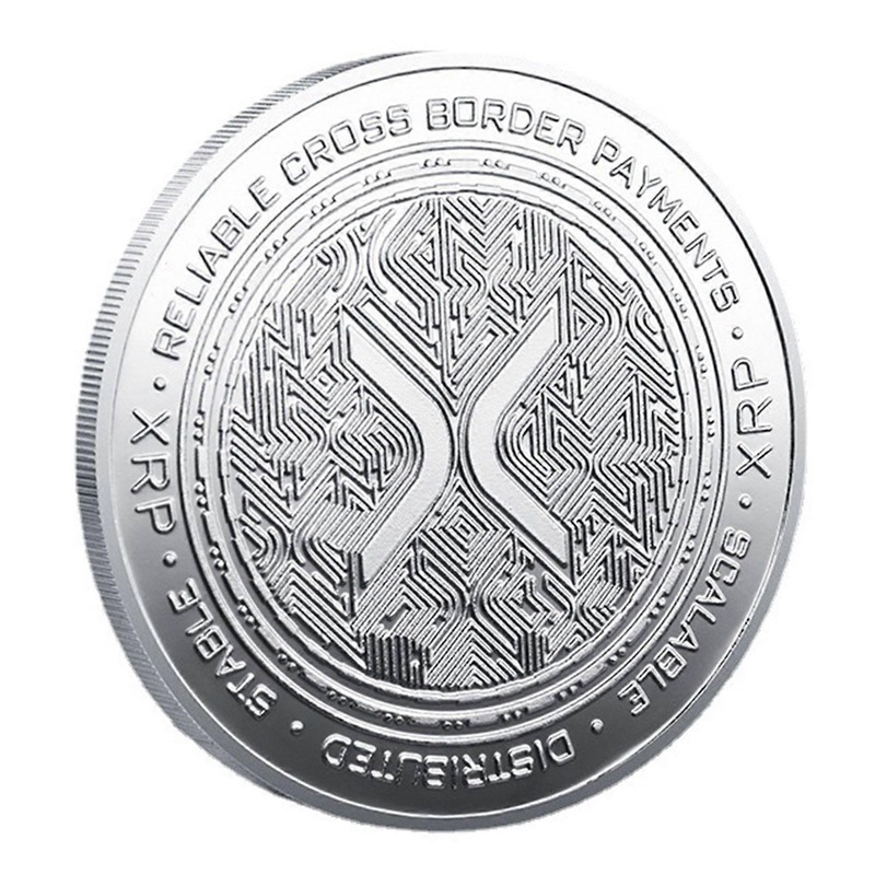 XRP Coin Commemorative Coin Symbol of Financial Innovation XRP Ethereum Coin Highlighting Leading Digital Coins Gift for Enthusiasts Educational Displ