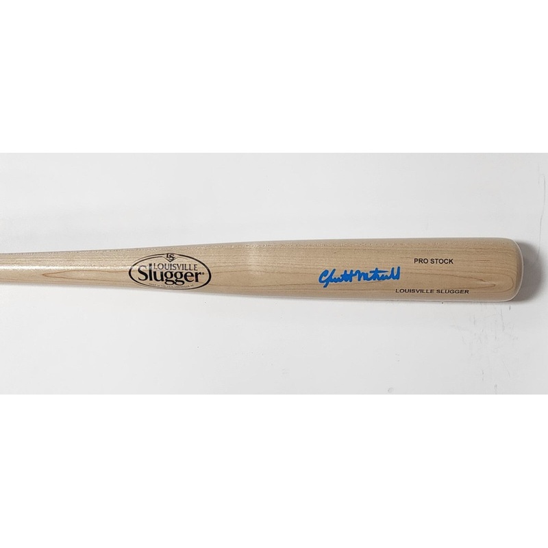 Brewers GARRETT MITCHELL Signed Louisville Slugger Blonde Bat AUTO – JSA