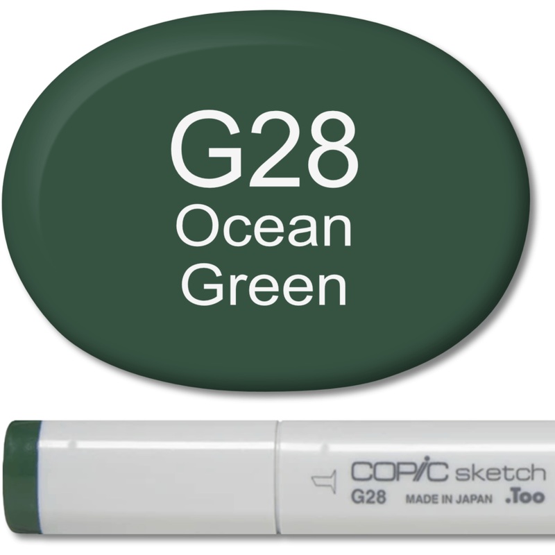 Copic Sketch Marker – G28 Ocean Green