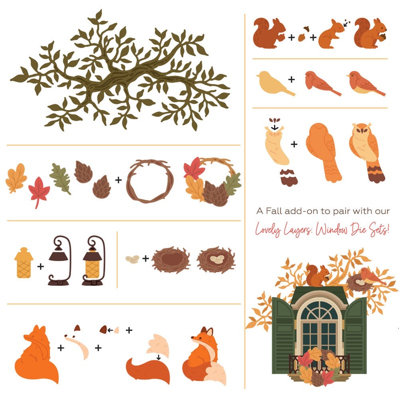 Lovely Layers: Window Fall Add-On – Honey Cuts