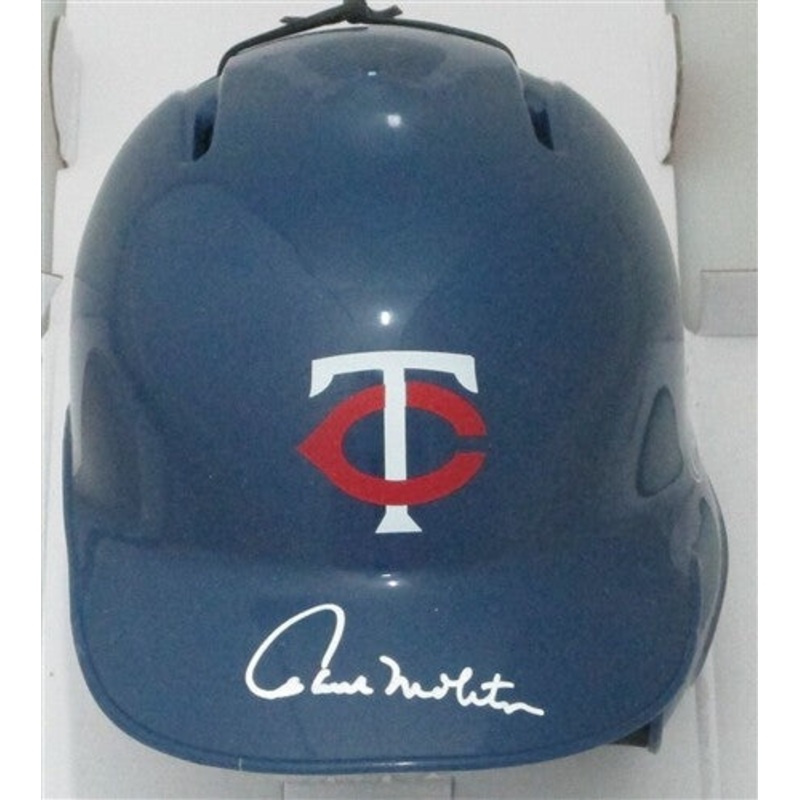 Minn Twins PAUL MOLITOR Signed Rawlings Mini Helmet AUTO – HOF – WS Champ – JSA