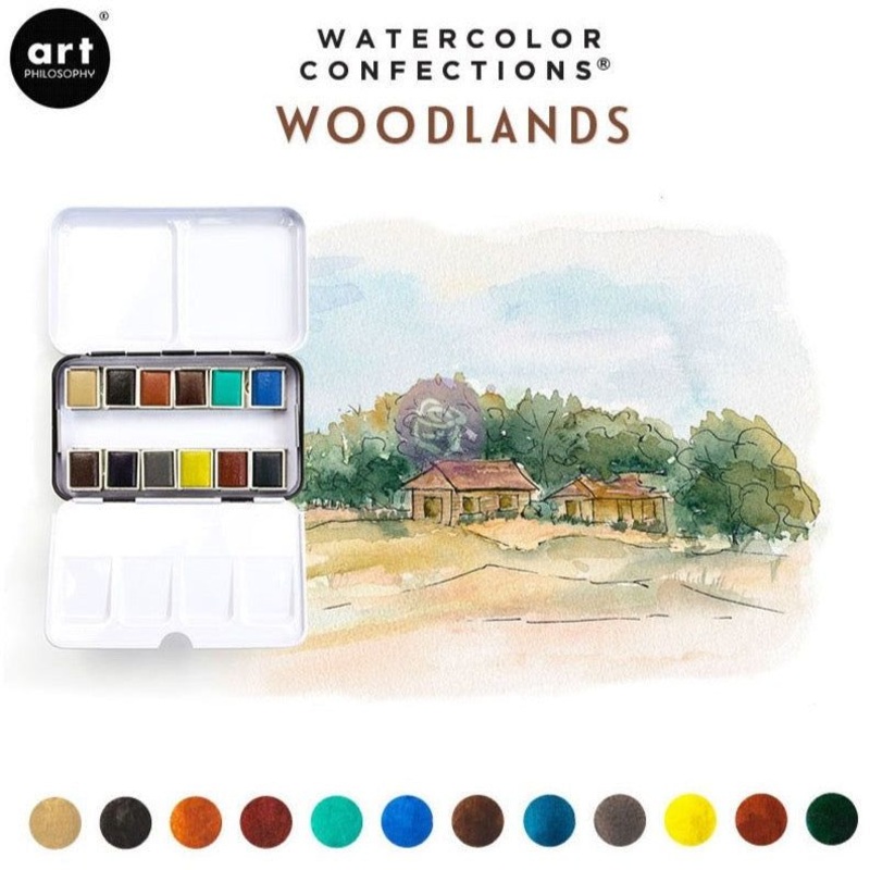 Prima Watercolor Confections – Woodlands 12/Pkg