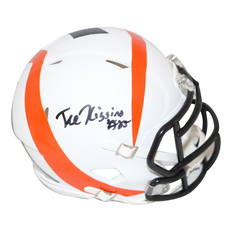 Tee Higgins Autographed Cincinnati Bengals Mini Helmet AMP Beckett 27602