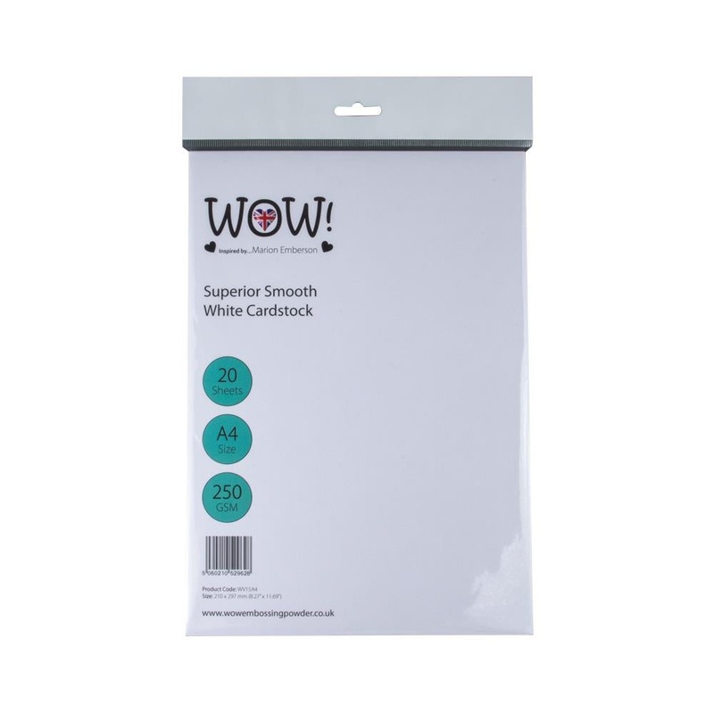 WOW! Superior Smooth Cardstock 250gsm A4 20/Pkg