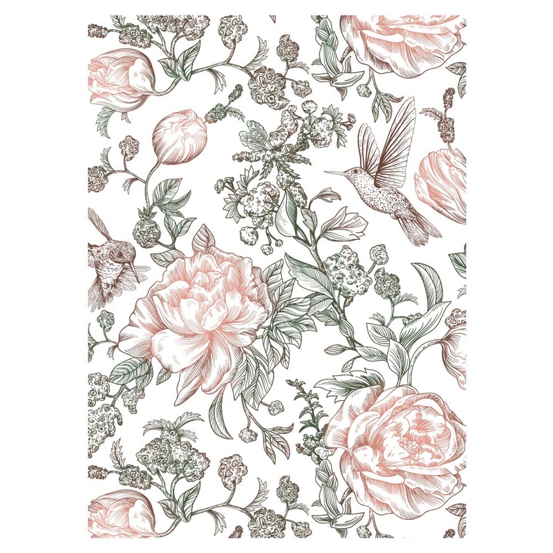 Zelia’s English Garden – 5×7 Rubber Cling Stamp